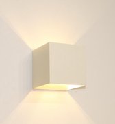 Wandlamp Gymm Wit - 10x10x10cm - 1x G9 LED 3,5W 2700K 350lm - IP20 - Dimbaar > wandlamp wit | wandlamp binnen wit | wandlamp hal wit | wandlamp woonkamer wit | wandlamp slaapkamer
