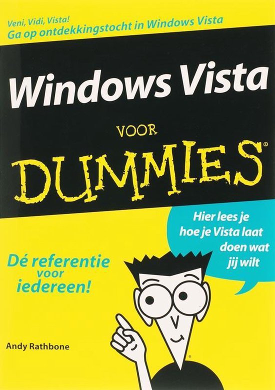 Cover van het boek 'Microsoft Windows Vista voor Dummies' van Andy Rathbone