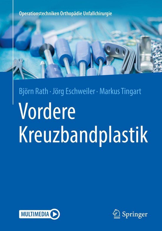 Operationstechniken Orthopädie Unfallchirurgie - Vordere Kr ... - cover