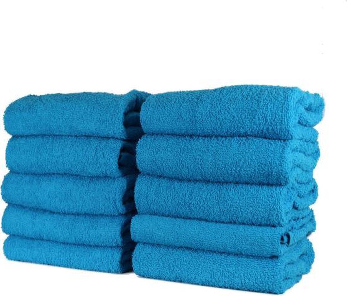 Katoenen Handdoek – Turquoise - Set van 3 Stuks - 50x100 cm - Heerlijk zachte badhanddoeken