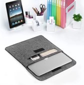 B.O.S.© 13" LapTop Hoes Grijs | MacBook Hoes 13 Inch, bescherming laptop of MacBook | Hardcase LapTop sleeve | Met klittenband