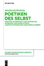 Studien Zur Deutschen Literatur206- Poetiken des Selbst