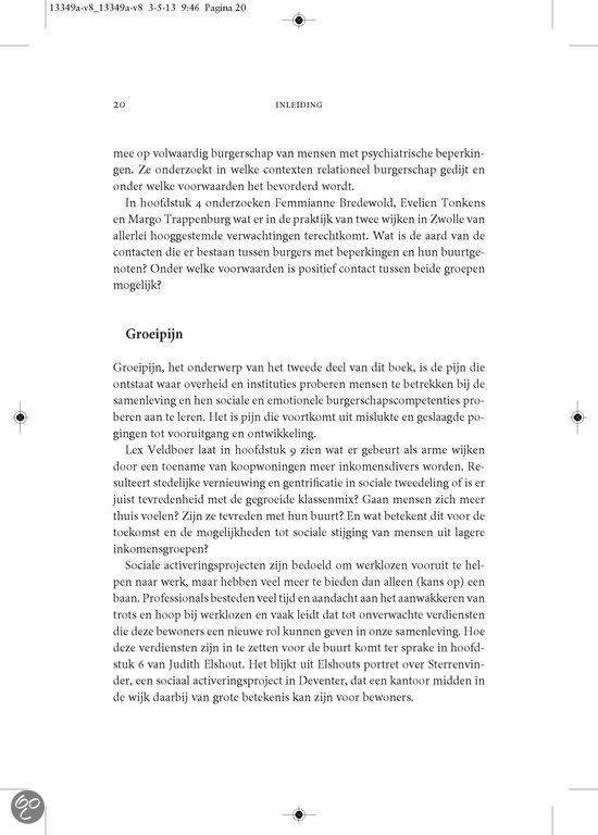 Pagina 20 van 'Als meedoen pijn doet' met tekst over groeipijn en participatie.