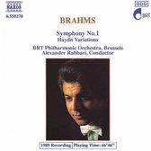 BRT Philharmonic Orchestra Brussels, Alexander Rahbari - Brahms: Symphony 1/Haydn Variations (CD)