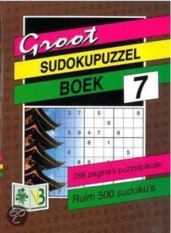 Cover van het boek 'Groot Sudokupuzzelboek'
