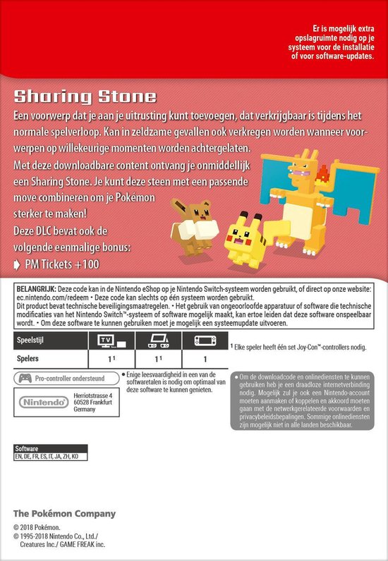 Pokemon Quest Sharing Stone Addon Nintendo Switch Download