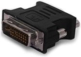 Savio CL-25 tussenstuk voor kabels DVI 24+5 VGA 15 pin Zwart