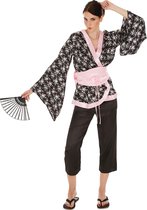 dressforfun - vrouwenkostuum geisha M - verkleedkleding kostuum halloween verkleden feestkleding carnavalskleding carnaval feestkledij partykleding - 300996