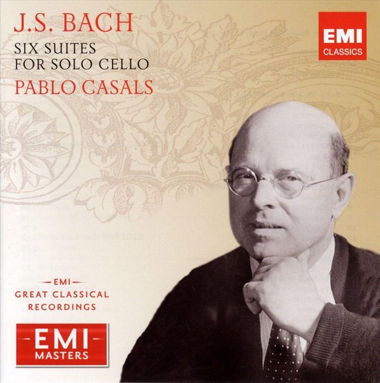 J.S. Bach: Six Suites for Solo Cello, Pablo Casals | CD (album ...