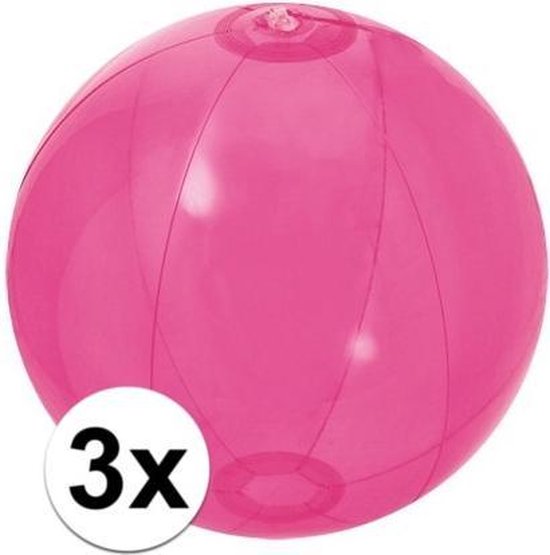 Lot De 3 Ballons De Plage Gonflables PVC – 25 Cm – Neufs Pour Jeux D'Eau