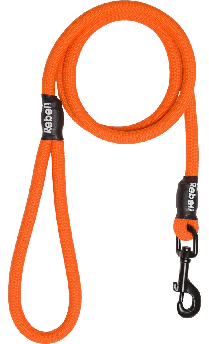 Bol.com Rebel Petz Hondenriem - Oranje - L - 12mm x 140cm aanbieding
