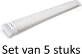 Geïntegreerde LED Buis 120cm 3000K | Warm Wit (Set van 5 stuks)