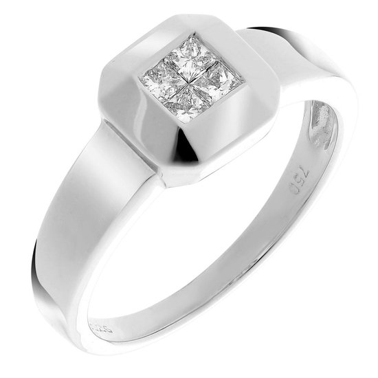 Orphelia RD-3210/56 - Bague - Or blanc, 18 kt - Diamant, 0.26 ct