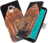 Tempel 2 booktype wallet case Hoesje voor Samsung Galaxy J8