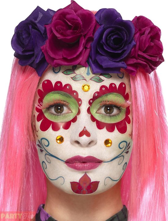 toelage musical Terminal Day of the Dead make up set - Schmink, nepwimpers en stickers - Sugarskull  | bol.com