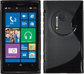Nokia Lumia 1020 Silicone Case s-style hoesje Zwart