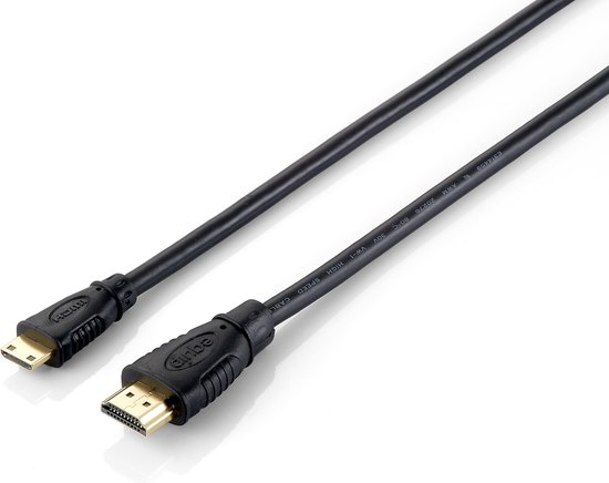Equip High Speed HDMI-kabel HDMI Type A->miniHDMI TypC S/S, 1,00 m