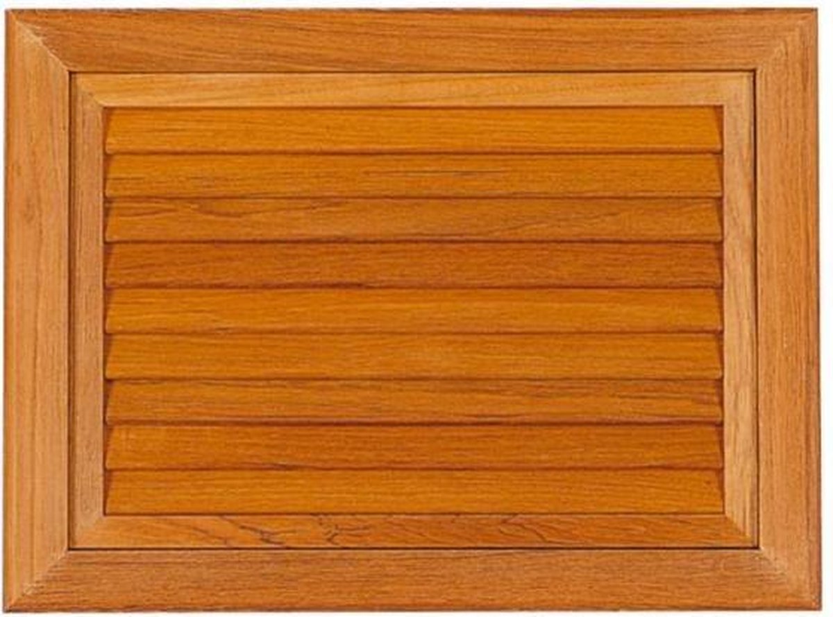 ARC Marine openklapbaar teakhouten Ventilatierooster 39,7 x 29,7 cm