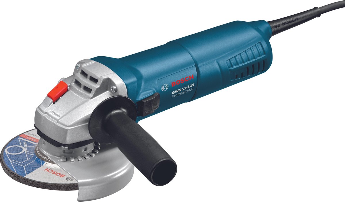 Slijpmachine GWS 11-125 (Beschermkap, handgreep vibration control, opnameflens, pensleutel, spanmoer )