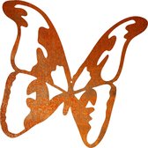 Vlinder 4 - silhouet van cortenstaal