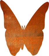 Vlinder 2 - silhouet van cortenstaal