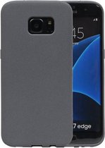 Grijs Zand TPU back case cover hoesje voor Samsung Galaxy S7 Edge