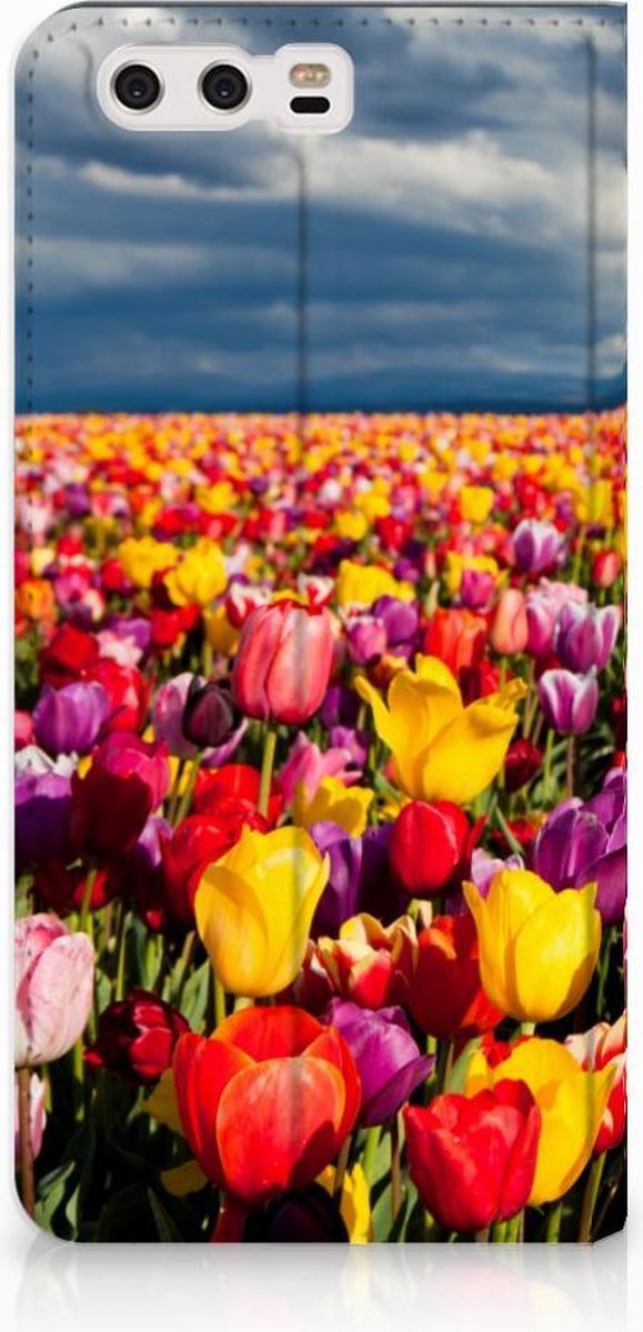 Standcase Hoesje voor Huawei P10 Plus Smart Cover Tulpen