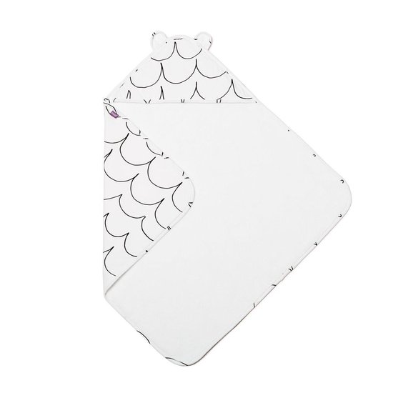 Snuz Baby Hooded handdoek - Wave Mono van Snüz — afbeelding 2