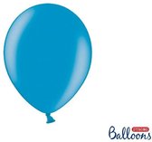 """Strong Ballonnen 27cm, Metallic Caribbean blauw (1 zakje met 50 stuks)"""