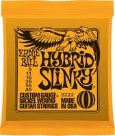 Ernie Ball Hybrid Slinky 2222 - Nickel Wound Electric Guitar Strings, .009 - .046
