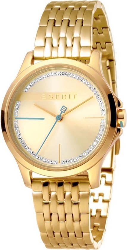bol.com | Esprit ES1L028M0075 horloge dames - goud edelstaal