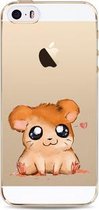 Apple Iphone 5 / 5S / SE2016 siliconen cover hoesje (Hamstertje)