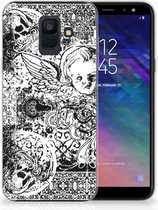 Geschikt voor Samsung Galaxy A6 (2018) TPU Hoesje Design Skulls Angel