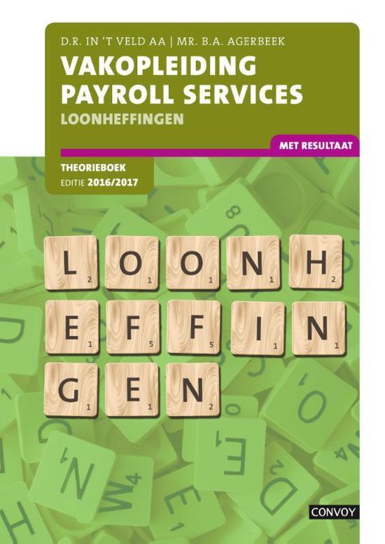 Vakopleiding Payroll Services 2016/2017 Loonheffingen Theori ... - cover