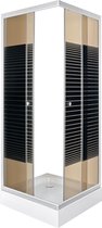 Sanifun douchecabine Gale 900 x 900 HT stripe