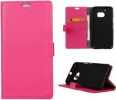 Litchi cover roze wallet case hoesje HTC 10