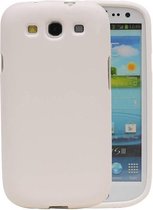 Sand Look TPU Backcover Case Hoesje voor Galaxy S3 i9300 Wit