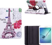 Xssive Tablet Hoes voor Samsung Galaxy Tab S 10,5 inch T800 T801 T805 - 360° draaibaar - Eiffeltoren Big Ben