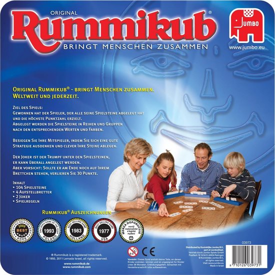 Thumbnail van een extra afbeelding van het spel Original Rummikub - Duitstalig