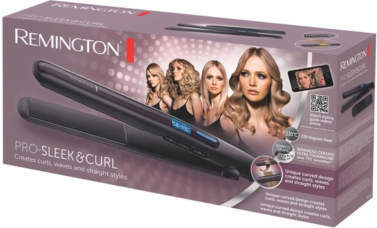Remington PRO-Sleek & Curl 2-in-1 Stijltang - Krullen & Steilen - S6505