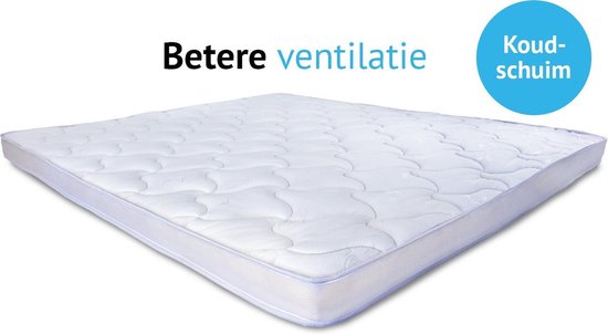 Bezit Sporten dennenboom Koudschuim topmatras 10 cm dik 160 x 200 | bol.com