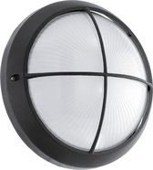 EGLO Siones 1 - Buitenverlichting - IP44 - Wand/Plafondlamp - 1 Lichts - Zwart - Wit