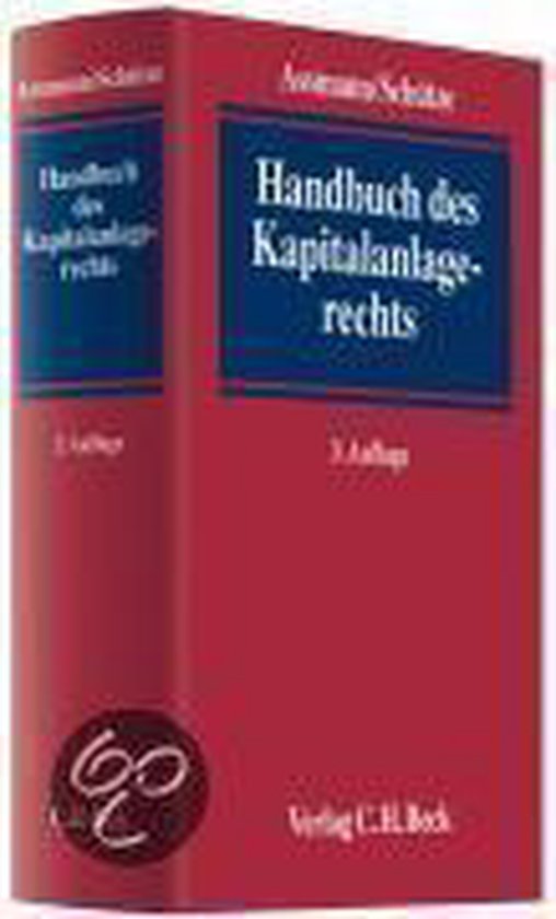 Handbuch des Kapitalanlagerechts - cover
