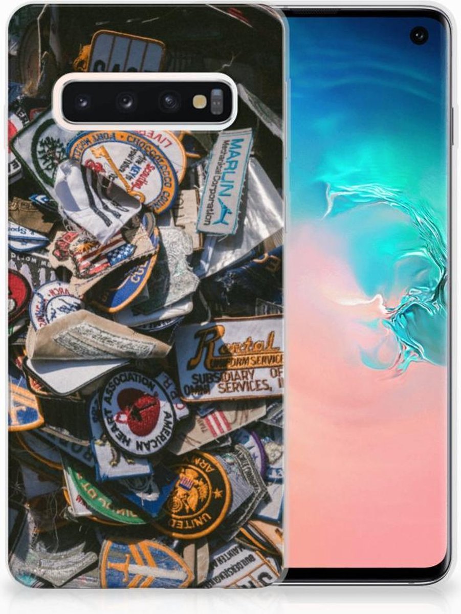 Samsung Galaxy S10 Siliconen Hoesje met foto Badges