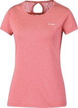 Columbia Peak To Point Novelty Ss Shirt Dames - Coral Bloom