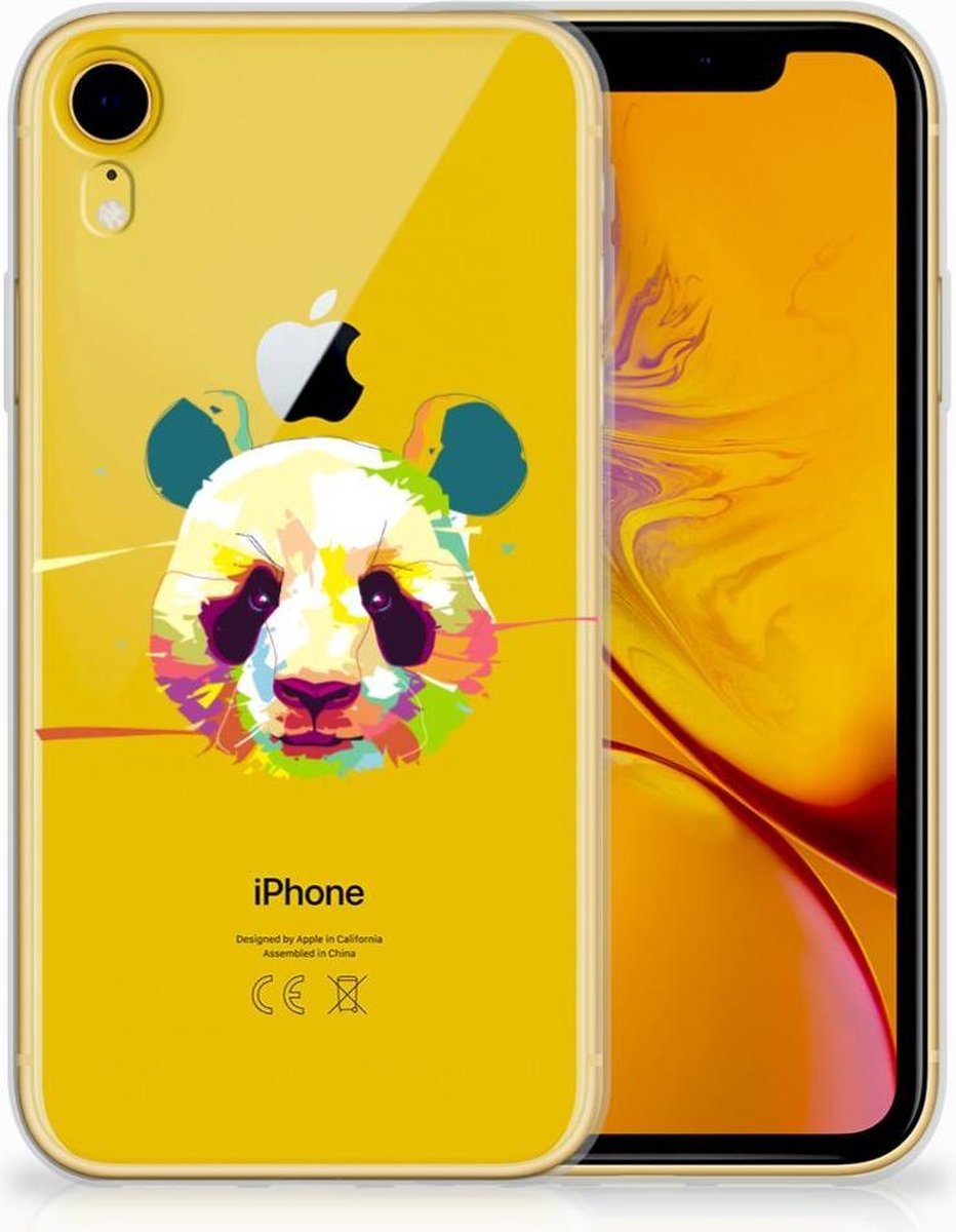 Apple iPhone Xr Telefoonhoesje met Naam Panda Color