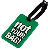 LeuksteWinkeltje bagagelabel Not your bag! - groen