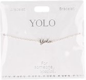 Armband Yolo, silver plated