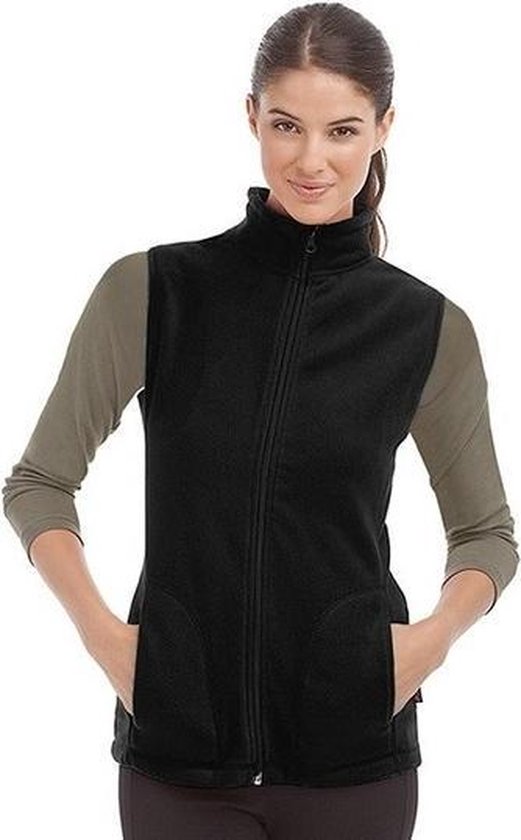 Foto: Fleece bodywarmer voor dames m zwart