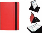 Uniek Hoesje voor de Polaroid Midc407 - Multi-stand Cover, Rood, merk i12Cover